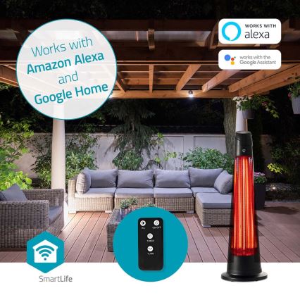 Spoljašnja grejalica SmartLife 600/1200W/230V Wi-Fi Tuya IP24