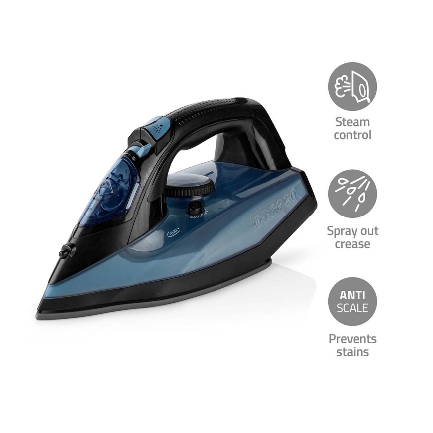 Pegla na paru 2600W/230V crno/plava