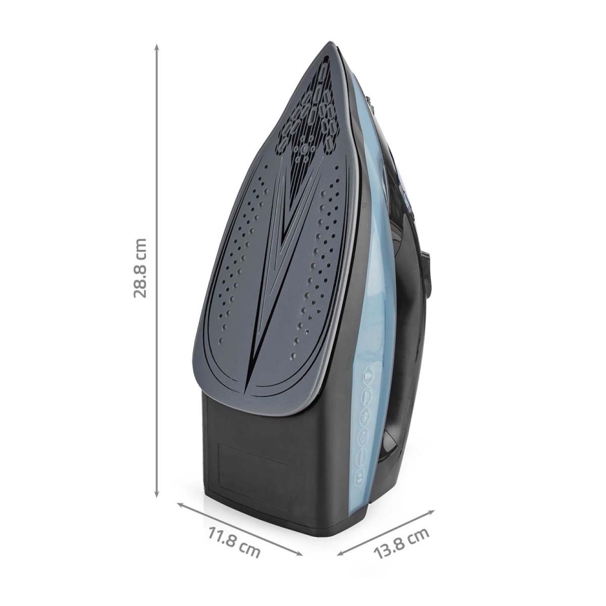 Pegla na paru 2600W/230V crno/plava
