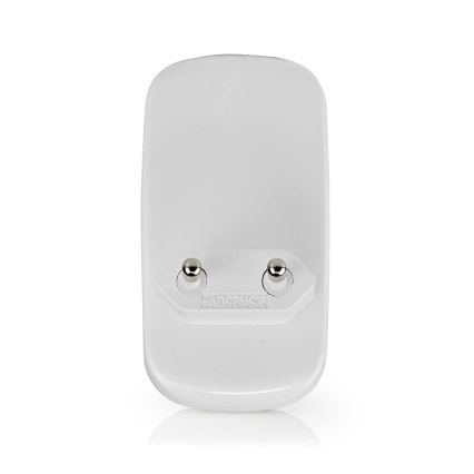 LED Orijentacijska lampa sa senzorom pokreta i sumraka za utičnicu LED/0,55W/230V bela