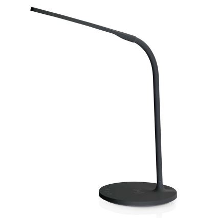 LED Prigušiva dodirna fleksibilna stona lampa sa 15W bežičnim punjenjem Qi LED/5,5W/230V 2700-6500K crno