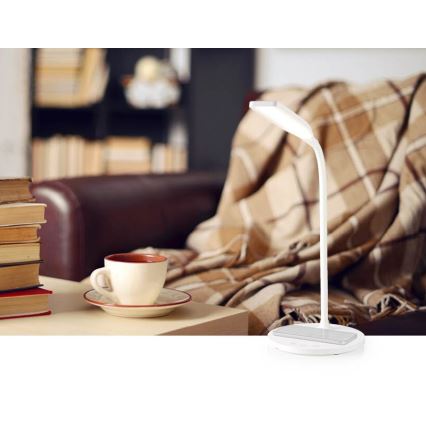 LED Prigušiva dodirna fleksibilna stona lampa sa 15W bežičnim punjenjem Qi LED/5,5W/230V 2700-6500K bela