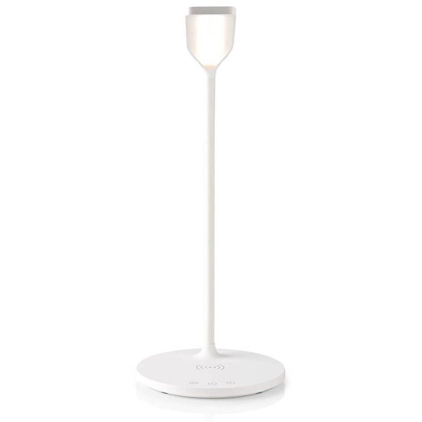 LED Prigušiva dodirna fleksibilna stona lampa sa 15W bežičnim punjenjem Qi LED/5,5W/230V 2700-6500K bela