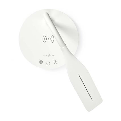 LED Prigušiva dodirna fleksibilna stona lampa sa 15W bežičnim punjenjem Qi LED/5,5W/230V 2700-6500K bela