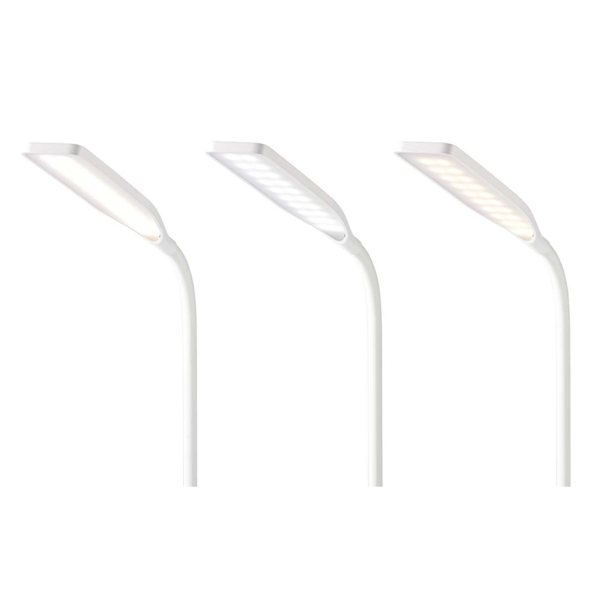 LED Prigušiva dodirna fleksibilna stona lampa sa 15W bežičnim punjenjem Qi LED/5,5W/230V 2700-6500K bela