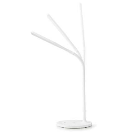 LED Prigušiva dodirna fleksibilna stona lampa sa 15W bežičnim punjenjem Qi LED/5,5W/230V 2700-6500K bela