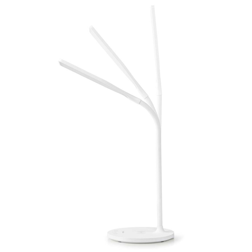LED Prigušiva dodirna fleksibilna stona lampa sa 15W bežičnim punjenjem Qi LED/5,5W/230V 2700-6500K bela