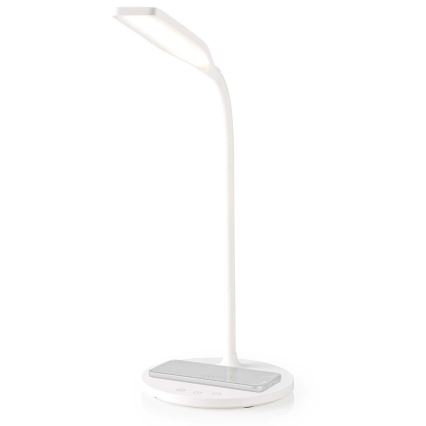 LED Prigušiva dodirna fleksibilna stona lampa sa 15W bežičnim punjenjem Qi LED/5,5W/230V 2700-6500K bela