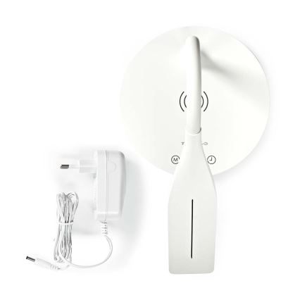 LED Prigušiva dodirna fleksibilna stona lampa sa 15W bežičnim punjenjem Qi LED/5,5W/230V 2700-6500K bela