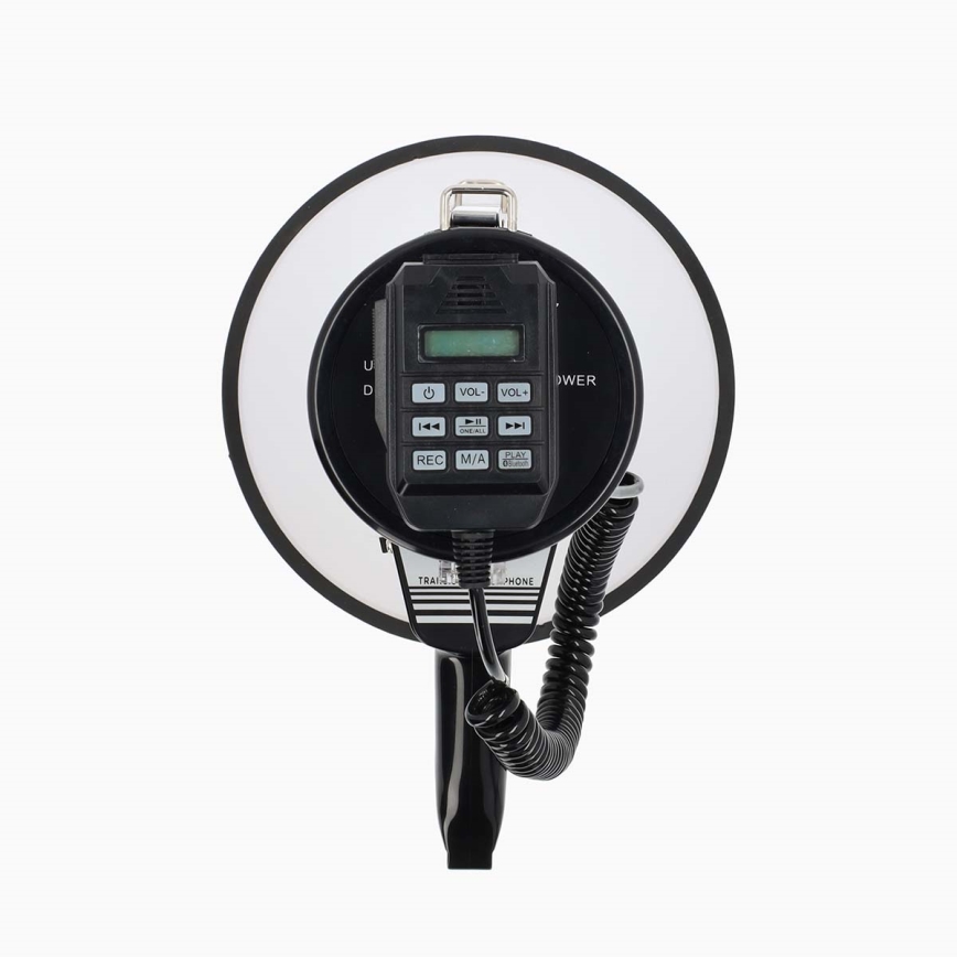 Megafon sa eksternim mikrofonom USB 25W/8xC bela/crno