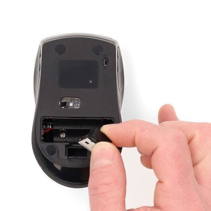 Bežični miš 800/1200/1600 DPI 2xAAA crno