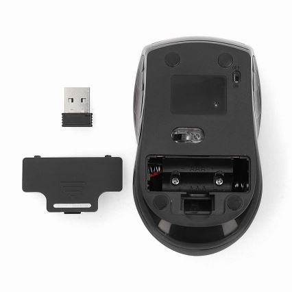 Bežični miš 800/1200/1600 DPI 2xAAA crno