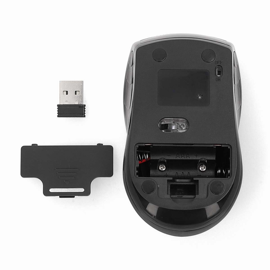 Bežični miš 800/1200/1600 DPI 2xAAA crno