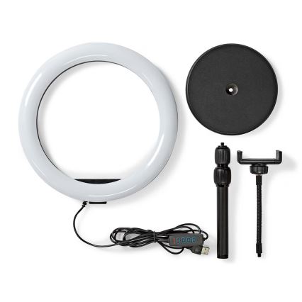 LED prigušiva lampa sa stativom i držačem za snimanje vlogova LED/6W/USB 2700-6700K