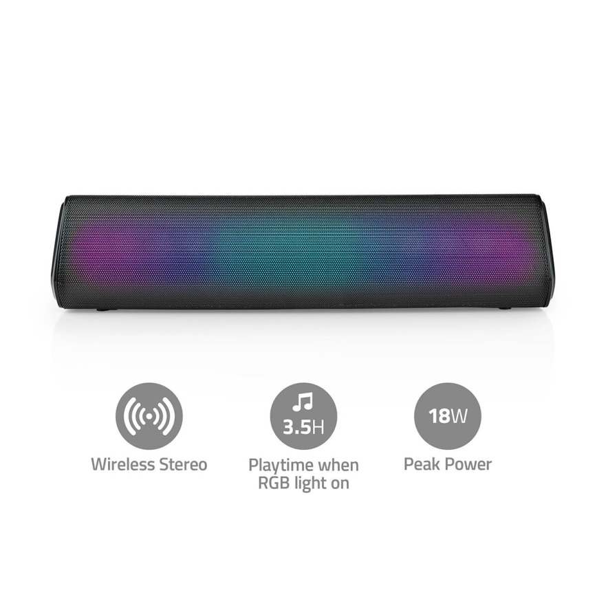 LED RGB Punjivi zvučnik 18W/1200 mAh