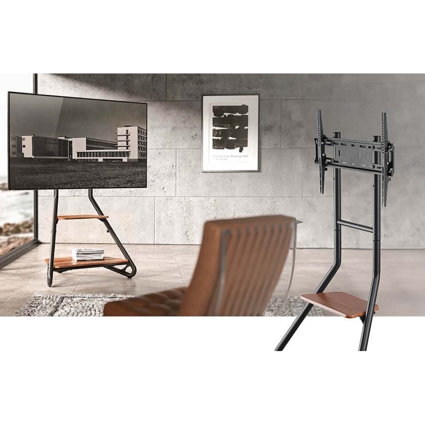 Podni stalak za TV 37-75" crno/braon