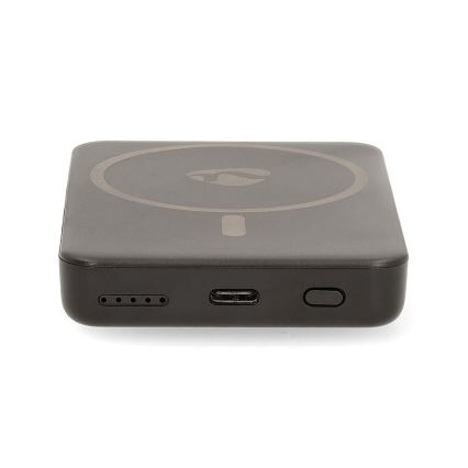 Power Bank 2u1 magnetni sa bežičnim punjenjem MagSafe 5000 mAh crno