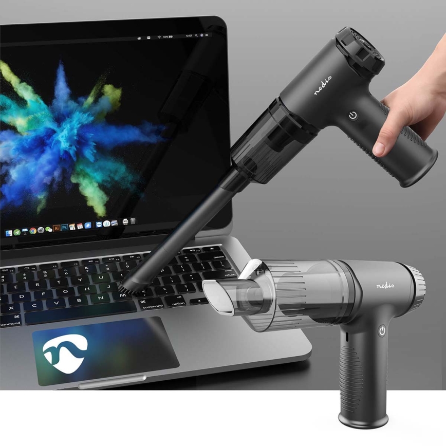 Punjivi ručni usisivač 2u1 90W/6000 mAh sivo/crno