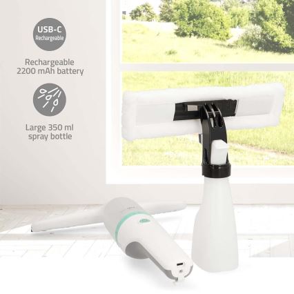 Punjivi usisivač za prozore 12W/2200 mAh IPX4