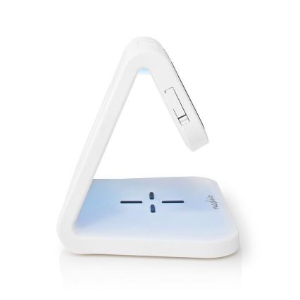 LED RGB budilnik sa bežičnim punjačem LED/10W/5V bela