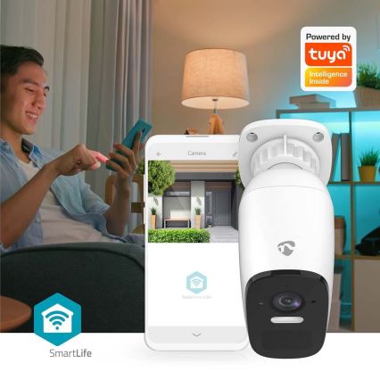 Pametna vanjska punjiva kamerom sa senzorom SmartLife 4MP Quad HD 1440p 5V/5200mAh Wi-Fi Tuya IP66
