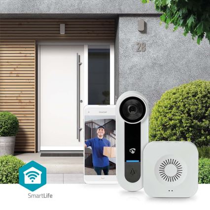 Bežični portafon sa senzorom Full HD 1536p 3xAA Wi-Fi IP65