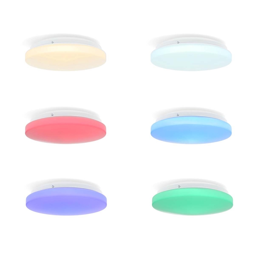 LED RGBW Prigušiva plafonjera za kupatilo SmartLife LED/18W/230V 2700-6500K IP44 Wi-Fi Tuya