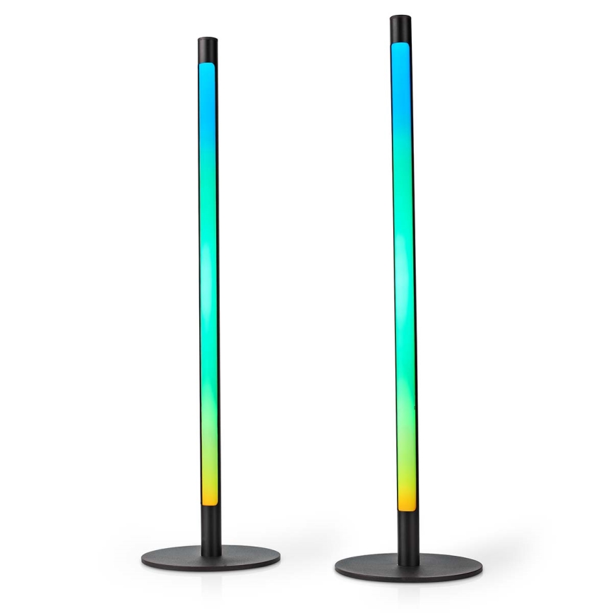 Set 2x LED RGBIC Prigušiva stona lampa SmartLife LED/36W/230V 55 cm 2700-6500K Wi-Fi Tuya + Daljinski upravljač