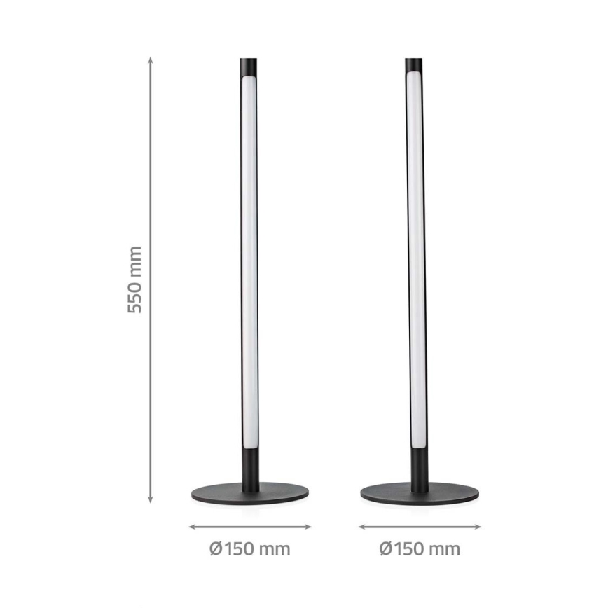 Set 2x LED RGBIC Prigušiva stona lampa SmartLife LED/36W/230V 55 cm 2700-6500K Wi-Fi Tuya + Daljinski upravljač