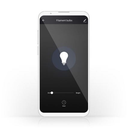 LED Prigušiva pametna sijalica G125 E27/5W/230V