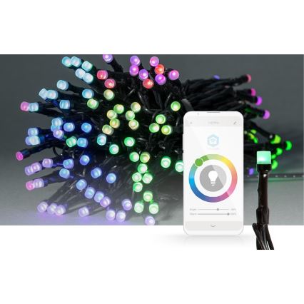 LED RGB spoljašnja božićna svetlosna girlanda 84xLED/8 funkcija 13m IP65 Wi-Fi Tuya
