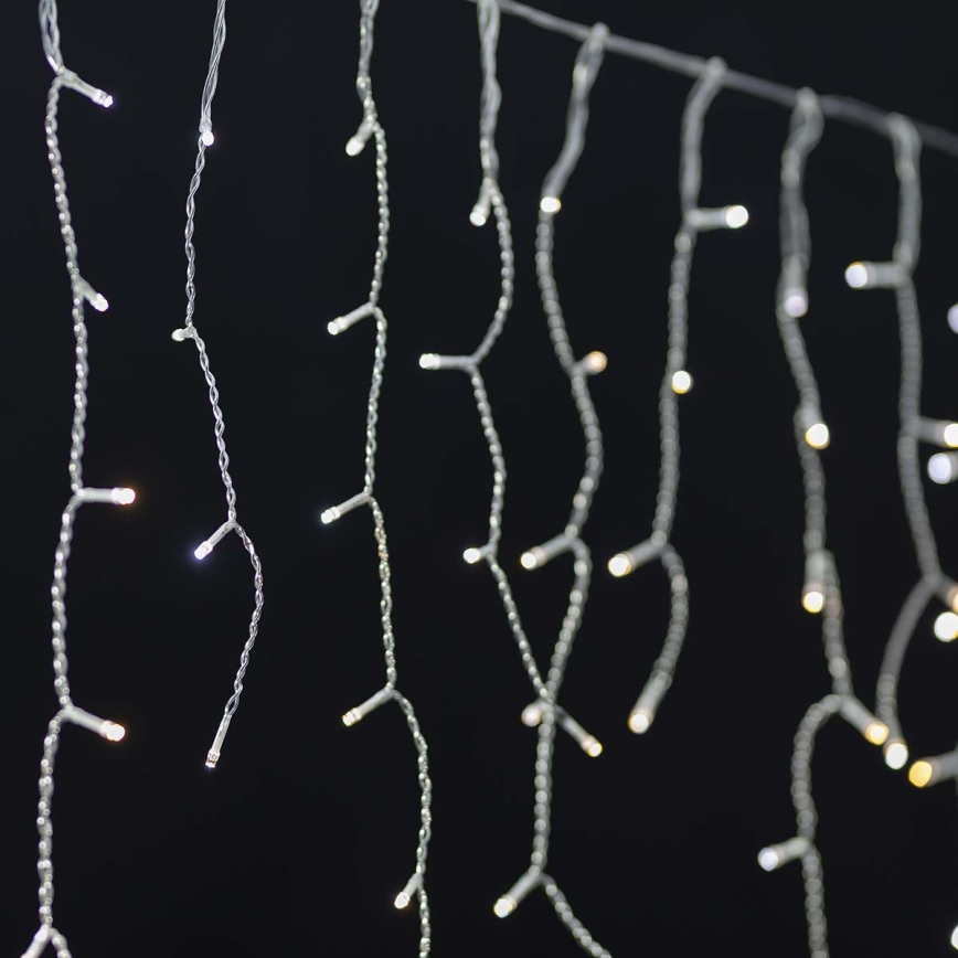 LED spoljašnja božićna zavesa 400xLED/8 funkcija 11m IP65 Wi-Fi Tuya hladna bela