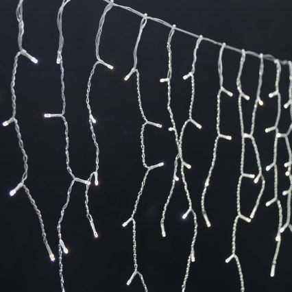 LED božićna zavesa 240xLED/11 funkcija, 8 m, IP65, Wi‑Fi (Tuya), od tople do hladne bele