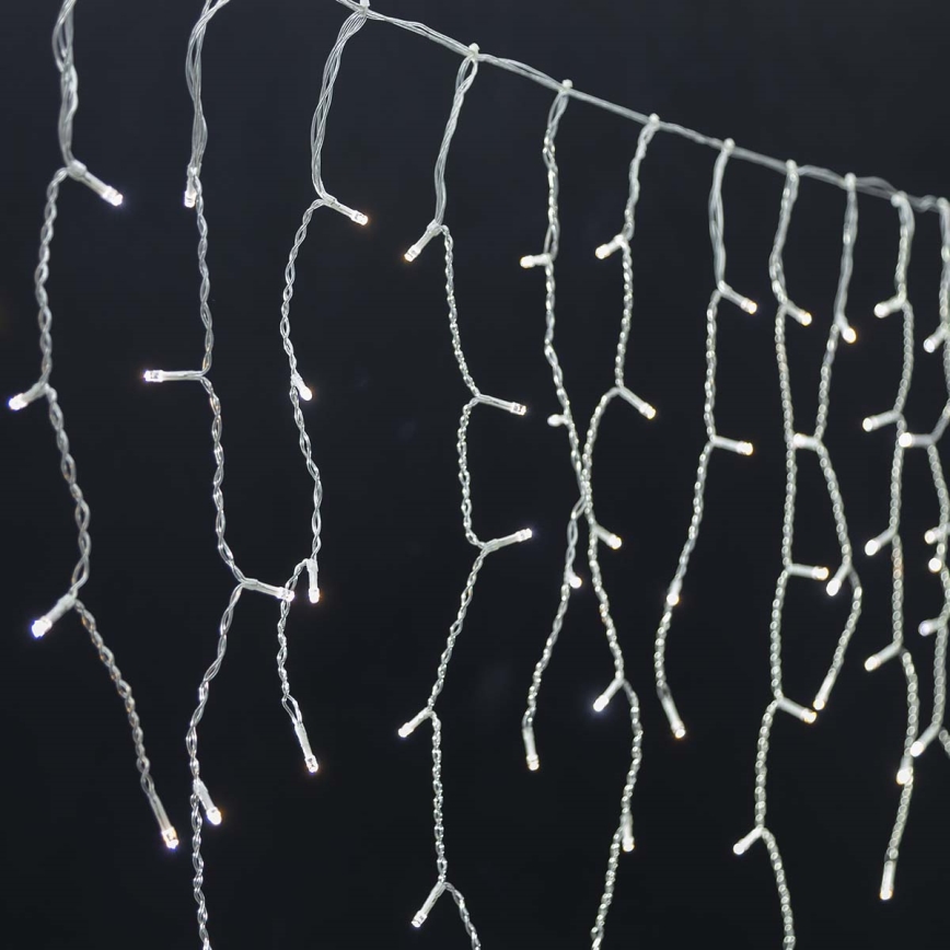 LED božićna zavesa 240xLED/11 funkcija, 8 m, IP65, Wi‑Fi (Tuya), od tople do hladne bele