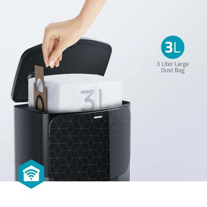 Pametni robotski usisivač sa mopom SmartLife 5200 mAh Wi-Fi Tuya crno + Daljinski upravljač
