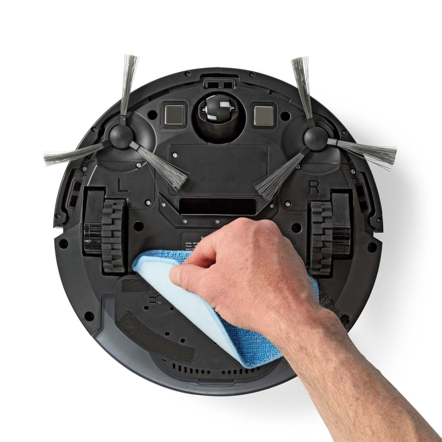 Pametni robotski usisivač sa mopom 28W/2500 mAh Wi-Fi crno + Daljinski upravljač