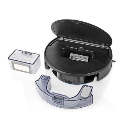 Pametni robotski usisivač sa mopom 28W/2500 mAh Wi-Fi crno + Daljinski upravljač