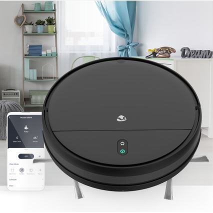 Pametni robotski usisivač sa mopom 28W/2500 mAh Wi-Fi crno + Daljinski upravljač