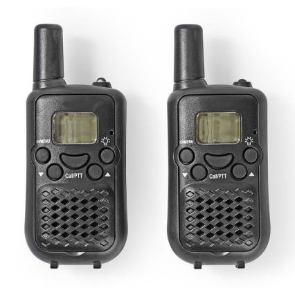 Set 2x Voki-toki sa LED svetlom 3xAAA domet 5 km