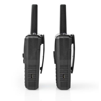 Set 2x Punjivi voki-toki sa LED svetlom 1300 mAh domet 10 km