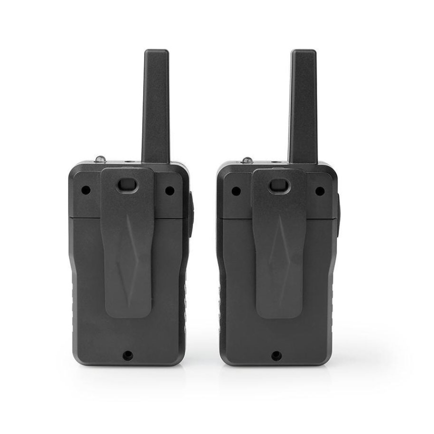 Set 2x Punjivi voki-toki sa LED svetlom 1300 mAh domet 10 km