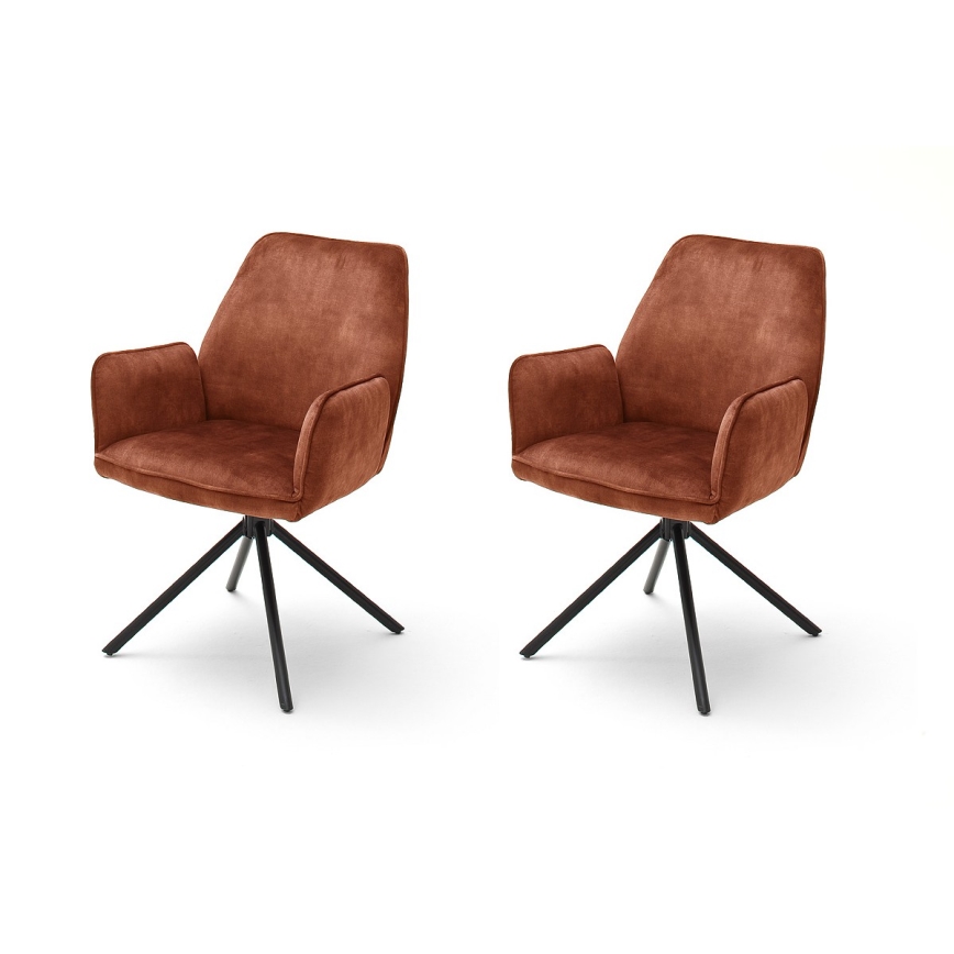 NEXORO trpezarijske stolice, 2 kom, crvene