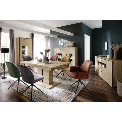 NEXORO trpezarijske stolice, 2 kom, crvene