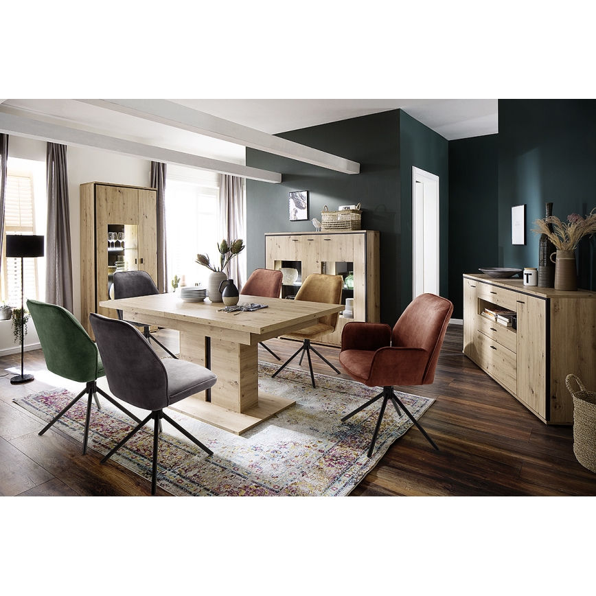 NEXORO trpezarijske stolice, 2 kom, crvene