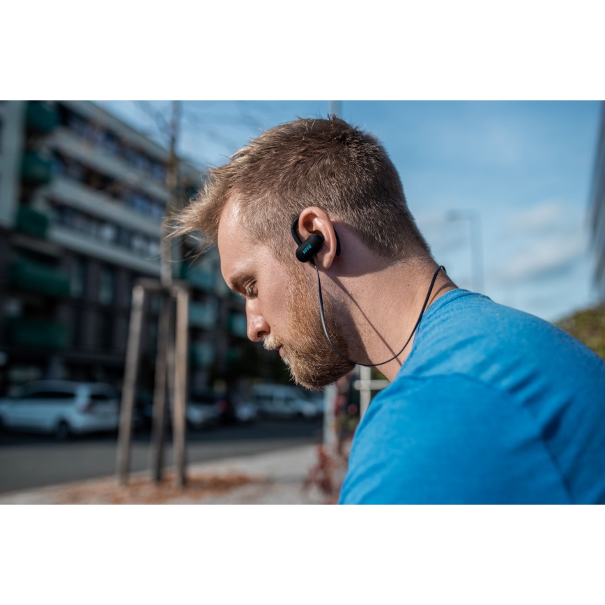 Niceboy HIVE sport 2 - Sportske slušalice sa mikrofonom IPX5 crno