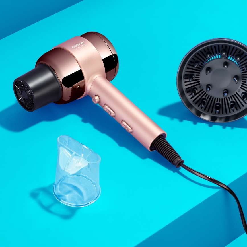 Niceboy ION AirSonic PRO - Fen za kosu 2200W/230V roze