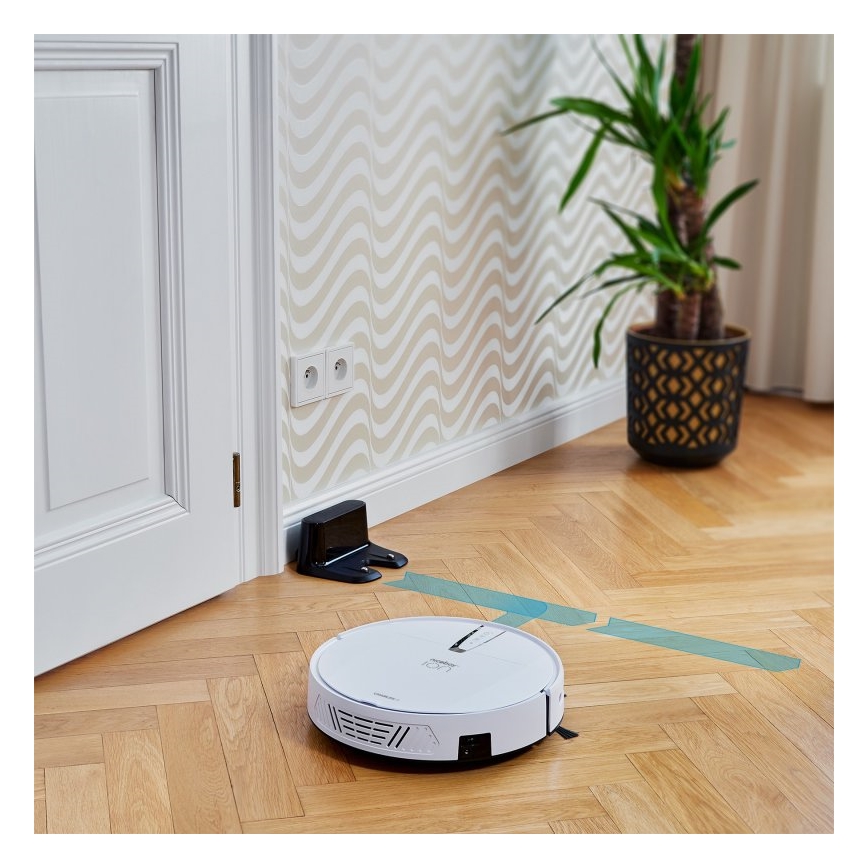 Niceboy ION Charles i4 - Pametni robotski usisivač 2u1 4400 mAh Wi-Fi bela + Daljinski upravljač