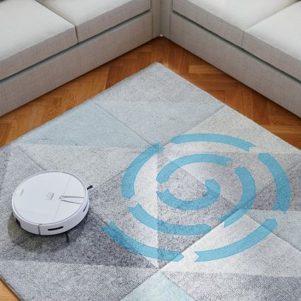 Niceboy ION Charles i4 - Pametni robotski usisivač 2u1 4400 mAh Wi-Fi bela + Daljinski upravljač
