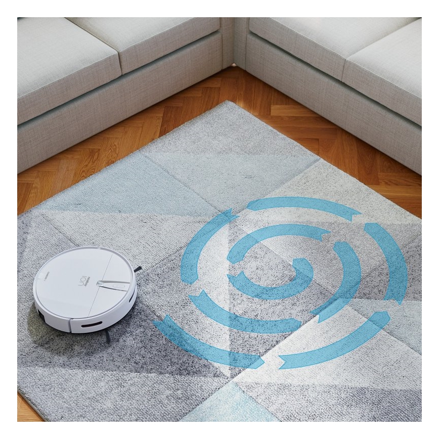 Niceboy ION Charles i4 - Pametni robotski usisivač 2u1 4400 mAh Wi-Fi bela + Daljinski upravljač