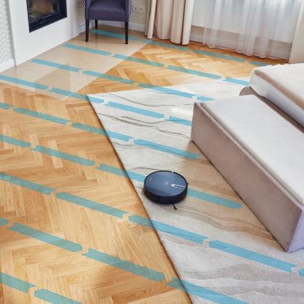 Niceboy ION Charles i4 - Pametni robotski usisivač 2u1 4400 mAh Wi-Fi crno + Daljinski upravljač